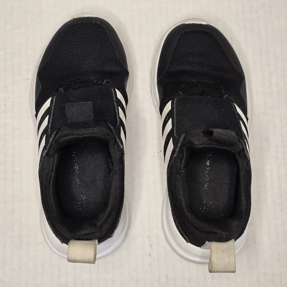adidas ActiveRide 2.0 Running Shoes Kids Size 12K Black White Slip-On Sneakers - Picture 6 of 10